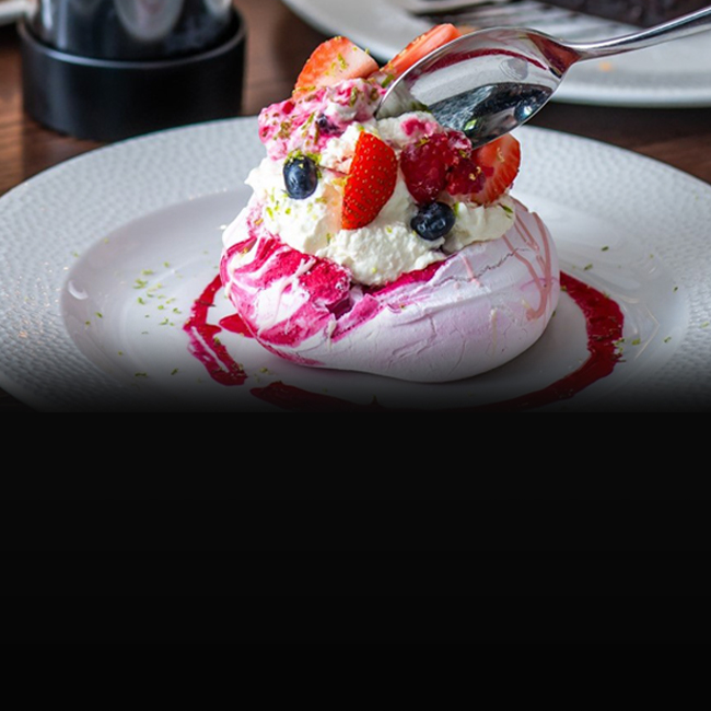 Dessert menu at The Lyttelton Arms