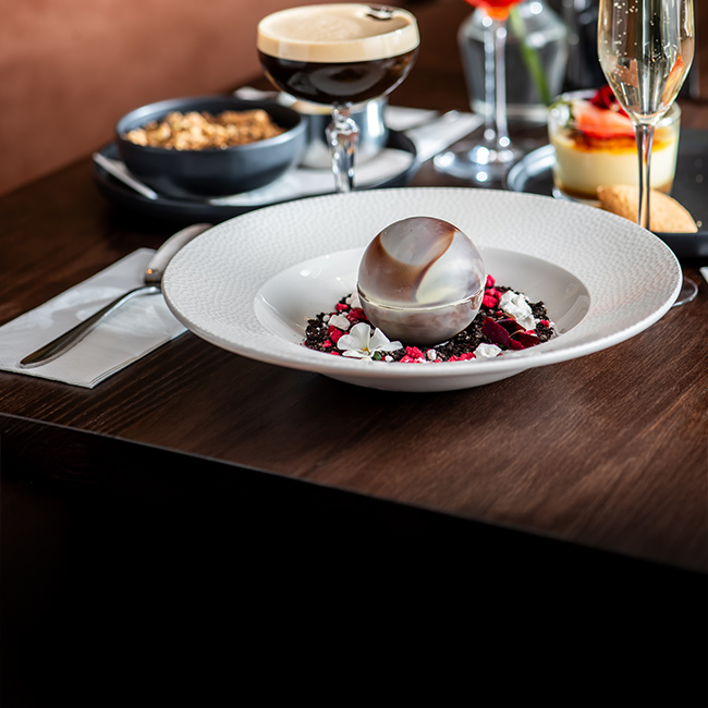 Dessert menu at The Lyttelton Arms