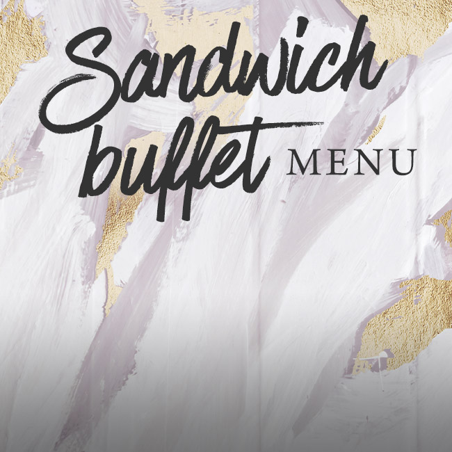 Sandwich buffet menu at The Lyttelton Arms